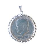 Hanger ketting Kennedy half dollar 1973, Ophalen of Verzenden, Overige materialen, Buitenland