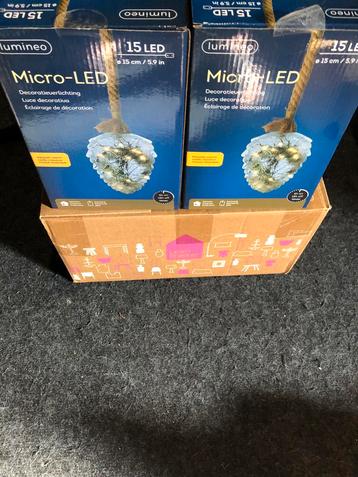 Lumineo micro led verlichte dennenappels aan koord . beschikbaar voor biedingen