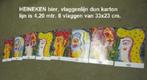 HEINEKEN BIER, de kunst vlaggenlijn, Ophalen of Verzenden, Nieuw, Reclamebord, Plaat of Schild, Heineken