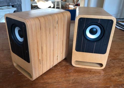 Audel Nika mk1 - Transmission line - High End - Full Range, Audio, Tv en Foto, Luidsprekers, Gebruikt, Front, Rear of Stereo speakers