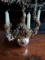 Schitterende antieke kerst kandelaar, Ophalen of Verzenden, Gebruikt