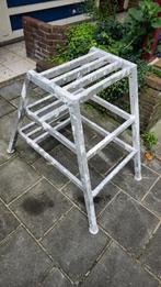 Stukadoorstrap 3 treden aluminium, Doe-het-zelf en Verbouw, Ladders en Trappen, Ophalen, Zo goed als nieuw, Trap, Minder dan 2 meter