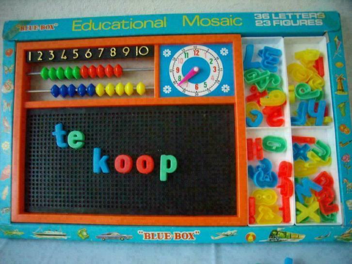 mozaiek - ( Cijfers en letters ), Hobby en Vrije tijd, Knutselen, Gebruikt, Knutselwerk, Ophalen of Verzenden