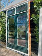 Openslaande tuindeuren dubbel glas deuren terrasdeuren pui, 215 cm of meer, Glas, Ophalen of Verzenden, 120 cm of meer