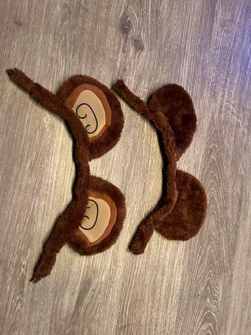4x apen of aap oren / pluche / zonder haarband beschikbaar voor biedingen