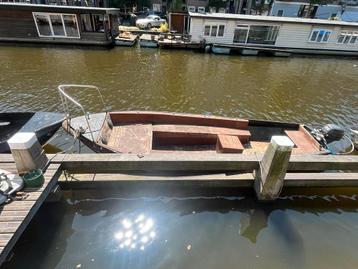 Stalen vlet - ideale grachtenboot 12p beschikbaar voor biedingen