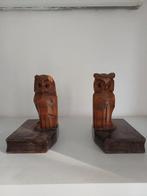 Houten Boekensteunen - Uilen Design, Ophalen of Verzenden, Gebruikt