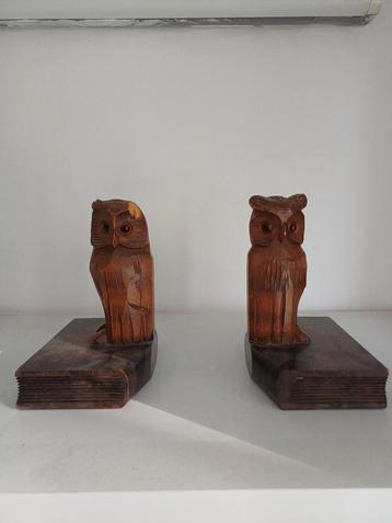 Houten Boekensteunen - Uilen Design beschikbaar voor biedingen