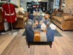 DALLAS PATCHWORK MULTICOLOR CHESTERFIELD FAUTEUIL BANK TWEED, Huis en Inrichting, Ophalen of Verzenden, Nieuw, 75 tot 100 cm, Leer