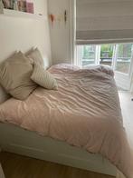 2 persoons bed met matras, Huis en Inrichting, Ophalen, Wit, Tweepersoons, 140 cm