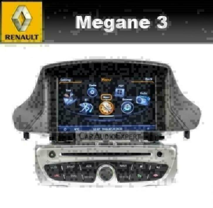 Renault Megane 3 radio navigatie bluetooth carkit usb dvd, Auto diversen, Autoradio's, Gebruikt, Ophalen of Verzenden