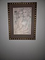 TWEE ZUSJES DE WIT DEN HAAG 1925, Antiek en Kunst, Kunst | Litho's en Zeefdrukken, Ophalen of Verzenden