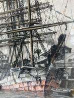 Schilderij Rotterdam haven begin 20e eeuw, Ophalen