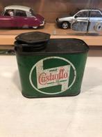 Oude vintage Castrollo Olie blikje Halve liter Frankrijk, Verpakking, Gebruikt, Ophalen of Verzenden
