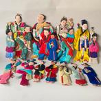Verzameling Antieke Oude Chinese Zijde / papier figuren, Ophalen of Verzenden