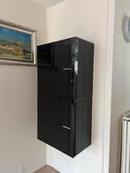 Zwarte Moderne Wandkast, Huis en Inrichting, Kasten | Wandmeubels, Ophalen, Kunststof, 200 cm of meer, 300 cm of meer
