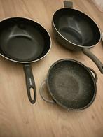 Pannen, Ophalen of Verzenden, Gebruikt, Rvs, Pannenset