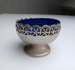 Engels Celtic Quality Plate schaaltje met glazen inzet., Antiek en Kunst, Antiek | Goud en Zilver, Ophalen of Verzenden