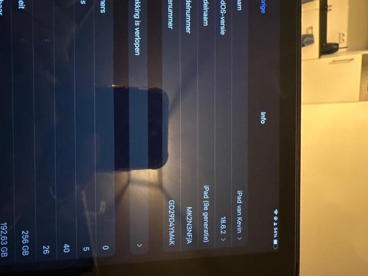 iPad (9e generatie), Computers en Software, Apple iPads, Zo goed als nieuw, Apple iPad, Wi-Fi en Mobiel internet, 10 inch, 256 GB