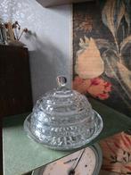 Kristallen stolp met onderbord, Antiek en Kunst, Ophalen of Verzenden