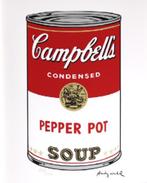 Andy Warhol(1928)Lithografie"Campbells Pepper Pot Soup"Ges G, Antiek en Kunst, Ophalen of Verzenden