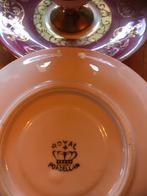 4 Engelse kopjes en schotels met gouden rand, Antiek en Kunst, Ophalen of Verzenden