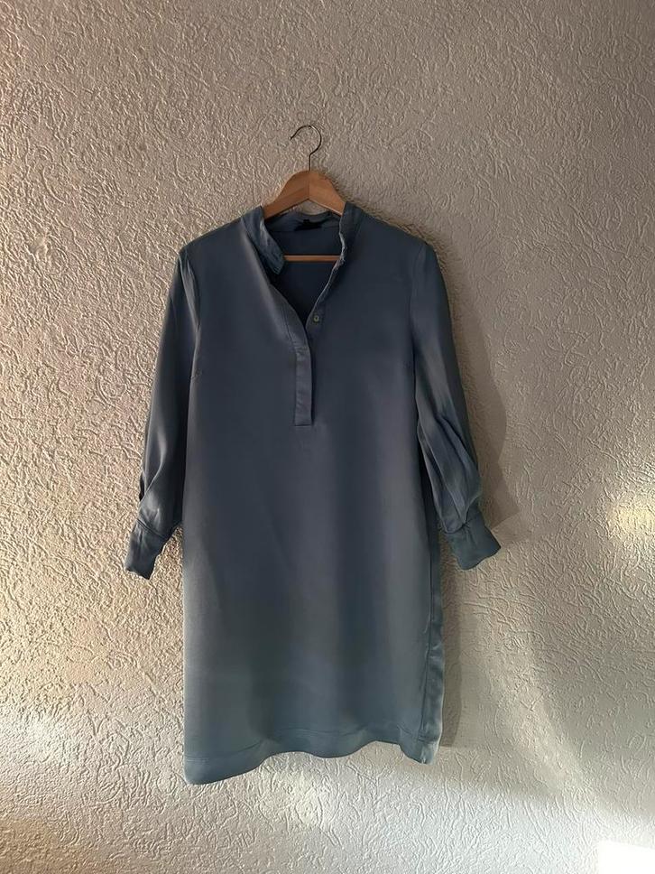 Jurk Purdey (38), Kleding | Dames, Jurken, Zo goed als nieuw, Maat 38/40 (M), Blauw, Knielengte, Ophalen of Verzenden