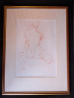 Joop Liesker - Vrouwelijk Naakt in Krijt, Ophalen