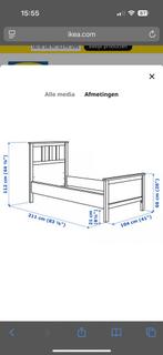Ikea bed, Huis en Inrichting, Ophalen, Zwart, Tweepersoons, 140 cm