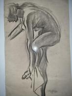 Willy Sluiters  Tekening / Schets  Uniek werk  Gesigneerd  I, Antiek en Kunst, Ophalen