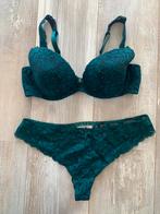 Aubade Push up bh D80 en tanga slip L (42)  lijn Mon Bijou, Kleding | Dames, Ondergoed en Lingerie, Ophalen of Verzenden, Groen