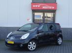 Nissan Note 1.6 Acenta airco LM org NL 2007 zwart, Auto's, 47 €/maand, Origineel Nederlands, Te koop, 1082 kg