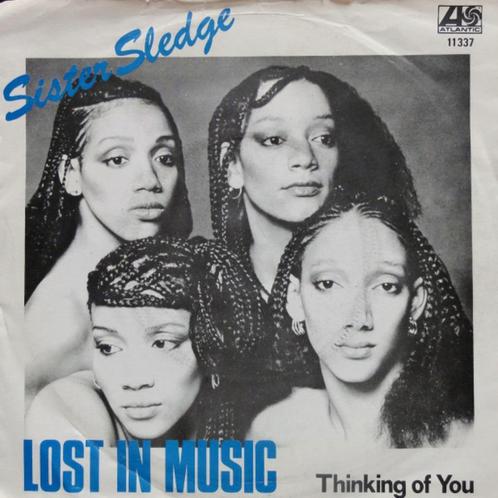 Sister Sledge - Lost in Music (Single), Cd's en Dvd's, Vinyl Singles, Gebruikt, Single, Overige genres, 7 inch, Ophalen of Verzenden