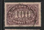 Duitsland 1922 - 100 Mark, Ophalen of Verzenden, Overige periodes, Gestempeld