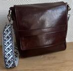 Mutsaers. Leren schoudertas., Sieraden, Tassen en Uiterlijk, Ophalen of Verzenden, Nieuw, Bruin, Leer