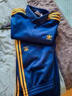 Adidas originals traininsbroek +poloshirt met lange mouwen M, Kleding | Heren, Sportkleding, Blauw, Ophalen of Verzenden, Zo goed als nieuw