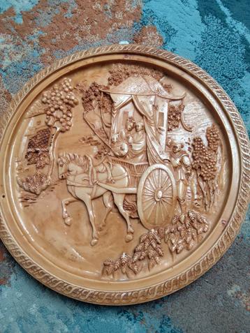 Oosterse Wanddecoratie met Koets beschikbaar voor biedingen