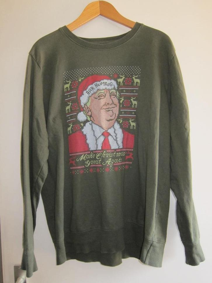 XL Kerst sweater Kersttrui Trump make christmas great again, Kleding | Heren, Truien en Vesten, Zo goed als nieuw, Maat 56/58 (XL)