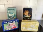 4 Verkade biscuits blikken., Ophalen of Verzenden, Gebruikt, Koek(jes), Verkade