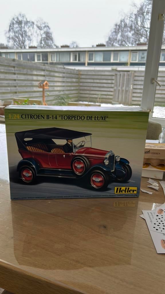 Heller Citroën B-14 ‘Torpedo de Luxe’ 1:24, Auto, Groter dan 1:32, Ophalen of Verzenden, Zo goed als nieuw