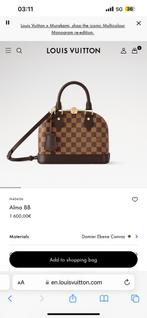Louis vuitton alma bb origineel, Ophalen of Verzenden, Zo goed als nieuw, Bruin, Handtas
