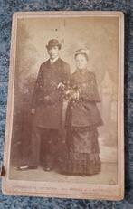 CDV Man en vrouw van M.N.F. Rotteveel Haarlem, Gebruikt, Verzenden, Foto, Klederdracht
