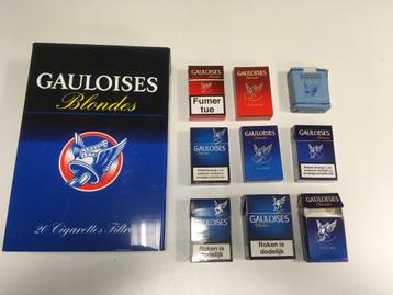 Gauloises doosjes 9x Leeg Lichtbak omhulsel beschikbaar voor biedingen