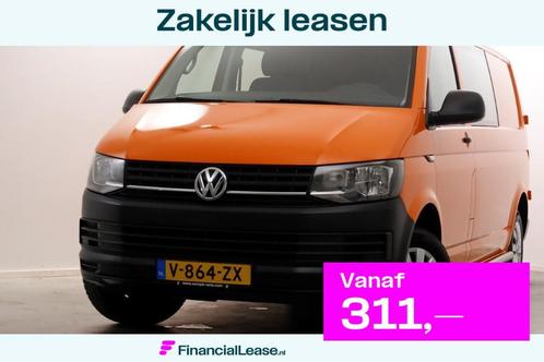 Volkswagen Transporter T6 2.0 TDI 102pk E6 Lang D.C. Trendli, Auto's, Bestelauto's, Bedrijf, Lease, Financial lease, ABS, Airbags