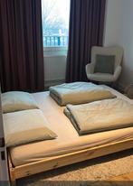 Ikea Utaker (stapelbaar bed inclusief 2 matrassen), Wit, Tweepersoons, Ophalen of Verzenden, Zo goed als nieuw