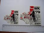 sticker WK79 Wielrennen Valkenburg oud Limburger strip gorte, Verzamelen, Verzenden