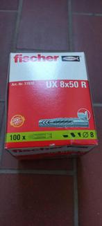 Fisher pluggen 8x50 100 stuks, Ophalen, Nieuw, Boormachine