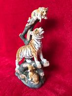 Mooi tijger beeld met jongen, Verzamelen, Beelden en Beeldjes, Ophalen, Nieuw, Dier