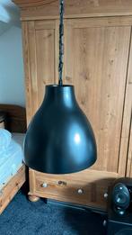 Hanglamp zwart industrieel, Ophalen, Kunststof, Zo goed als nieuw, 75 cm of meer