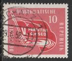 DDR 1958 633 SED partijdag, Gest, Postzegels en Munten, Postzegels | Europa | Duitsland, Ophalen of Verzenden, DDR, Gestempeld